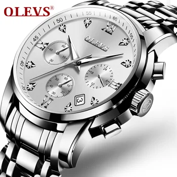 OLEVS Relogio Masculino Men's watch Men Stainless steel Classic Fashion Rhinestone Roman Scale Wrist watches Clock 2858
OLEVS Relogio Masculino Men's watch Men Stainless steel Classic Fashion Rhinestone Roman Scale Wrist watches Clock 2858