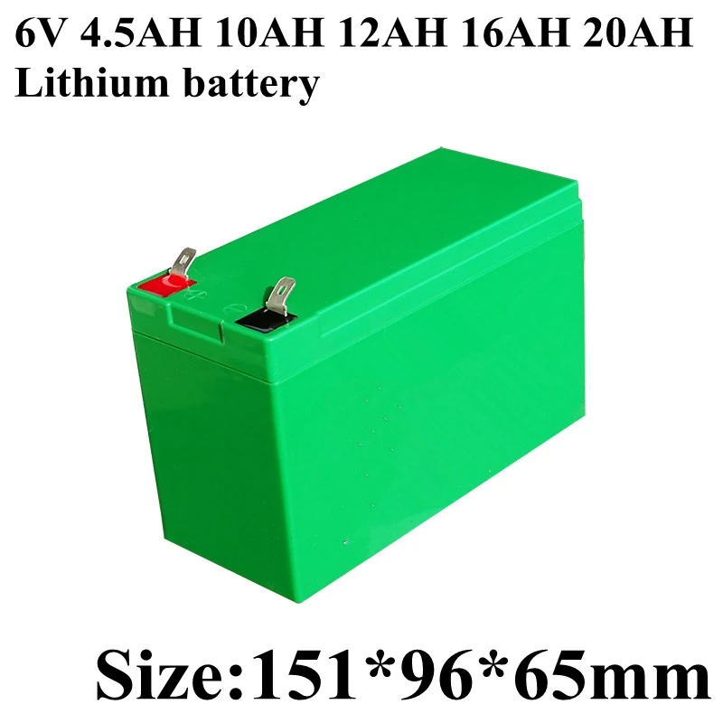 Lithium 6V 10Ah 4.5Ah 12Ah 16Ah 20Ah 2s 7.4V Battery Pack 100w not lead acid for solar light Electric baby car kid toy led lamp
Lithium 6V 10Ah 4.5Ah 12Ah 16Ah 20Ah 2s 7.4V Battery Pack 100w not lead acid for solar light Electric baby car kid toy led lamp