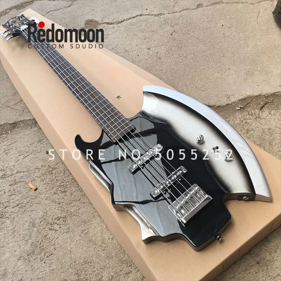 Factory custom 5 strings AXE bass rosewood fretboard AX electric bass guitar musical instrument shop
Factory custom 5 strings AXE bass rosewood fretboard AX electric bass guitar musical instrument shop