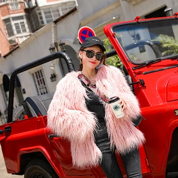 2018 autumn and winter new imitation Mongolian Sheep Fur jacket female pink fashion casual short Faux Fur coat
2018 autumn and winter new imitation Mongolian Sheep Fur jacket female pink fashion casual short Faux Fur coat