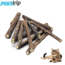 10pcs lot Natural Matatabi Pet Cat Snacks Sticks Cleaning Tooth Catnip Cat Toys Actinidia Silvervine Pet