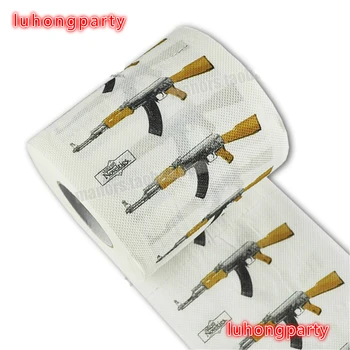 3packs 30m/pack AK 47 gun theme Printed napkin Paper Toilet Tissues Roll Novelty Toilet Tissue Wholesale
3packs 30m/pack AK 47 gun theme Printed napkin Paper Toilet Tissues Roll Novelty Toilet Tissue Wholesale