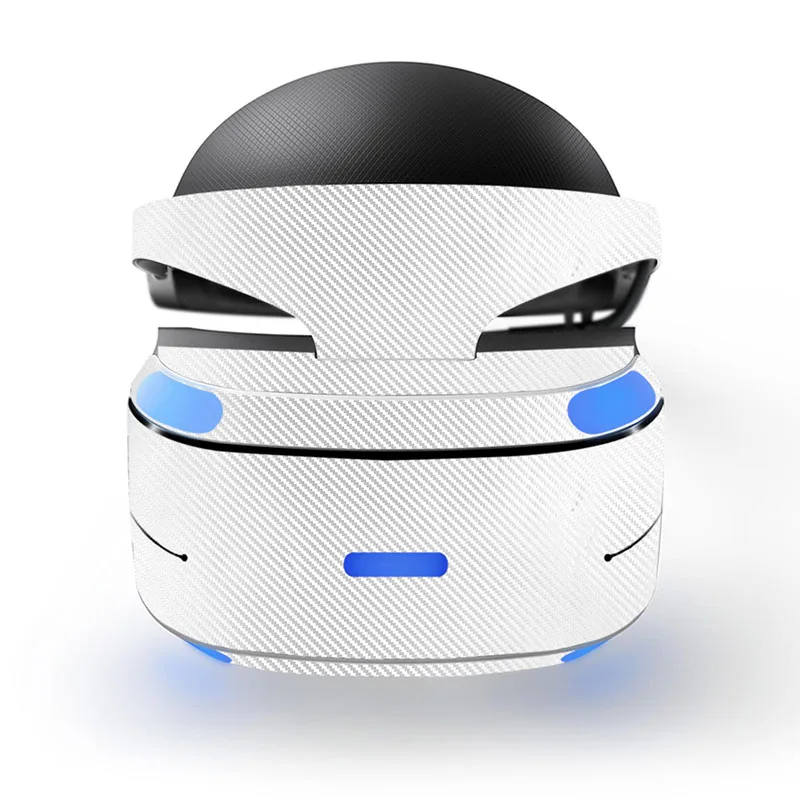 Полностью белый из углеродного волокна наклейка на кожу для sony Playstation PS VR консоль