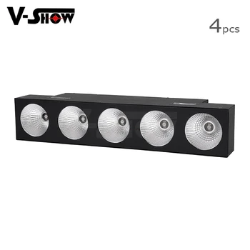 

4pcs free shipping 5dot RGBW led matrix beam wall washer bar dmx stage light with removement frost filter for dj lighting