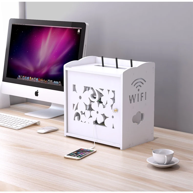 Creative waterproof router storage box Office electric wires collect and storage box Router box
Creative waterproof router storage box Office electric wires collect and storage box Router box