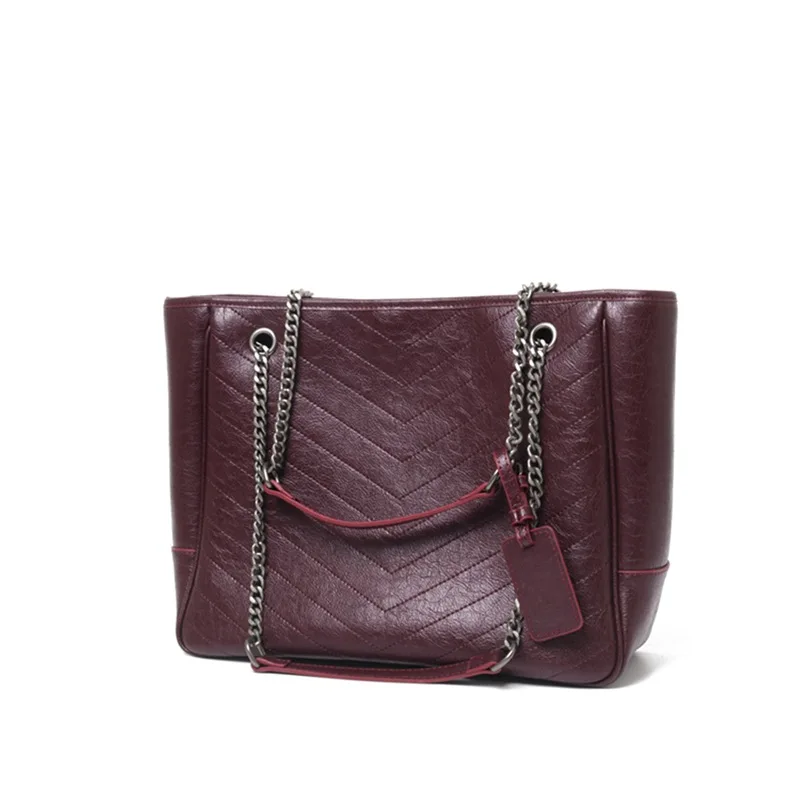 2018 NEW Women Genuine Leather Bags Letter V Thread Bucket Totes Cowhide Lady Handbag Large Shopping Bag Grey Black Burgundy-red
2018 NEW Women Genuine Leather Bags Letter V Thread Bucket Totes Cowhide Lady Handbag Large Shopping Bag Grey Black Burgundy-red