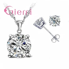 New Arrival Women Spring Summer Top Elegant Accessories 925 Sterling Silver Jewelry Sets Pendant Necklace Hoop Earrings New Arrival Women Spring Summer Top Elegant Accessories 925 Sterling Silver Jewelry Sets Pendant Necklace Hoop Earrings