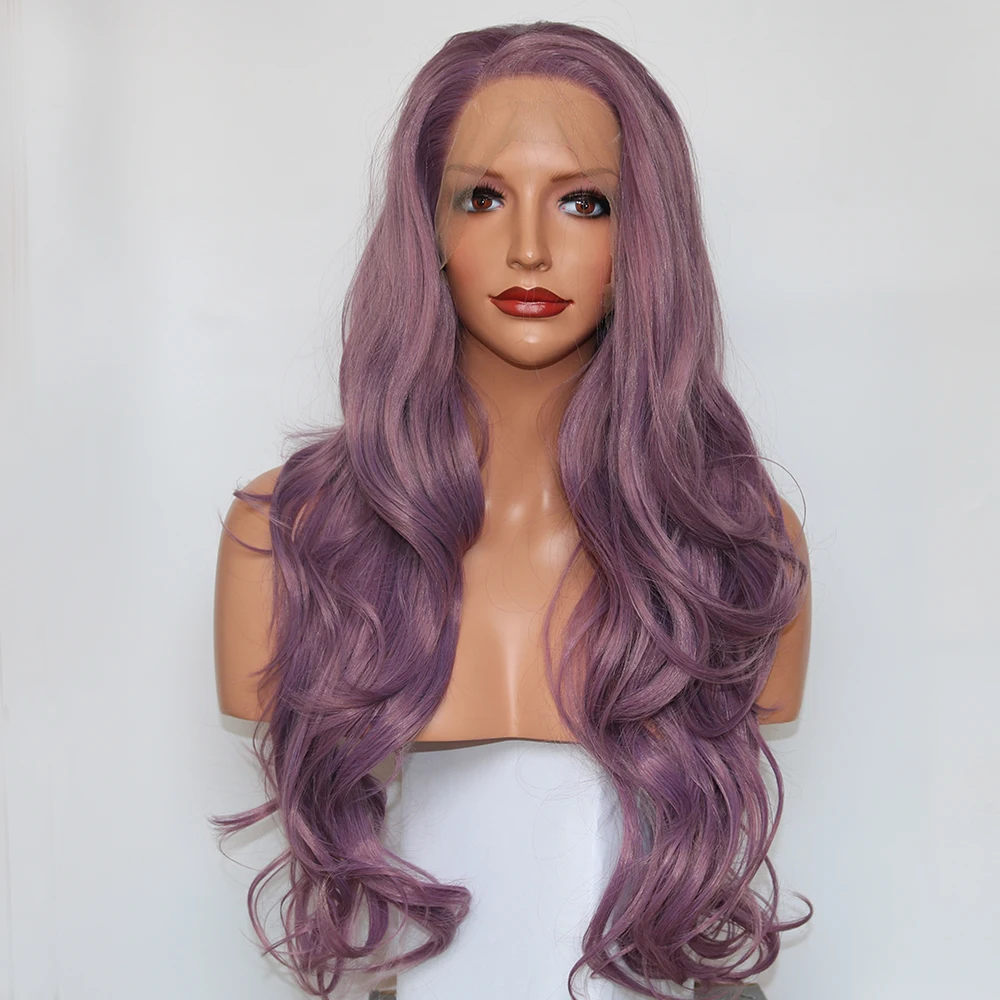 Fantasy Beauty Side Part Purple Lace Front Wig Long Wavy Synthetic Fiber Glueless Wave Wig Hair Replacement Wigs 22 Inches
Fantasy Beauty Side Part Purple Lace Front Wig Long Wavy Synthetic Fiber Glueless Wave Wig Hair Replacement Wigs 22 Inches