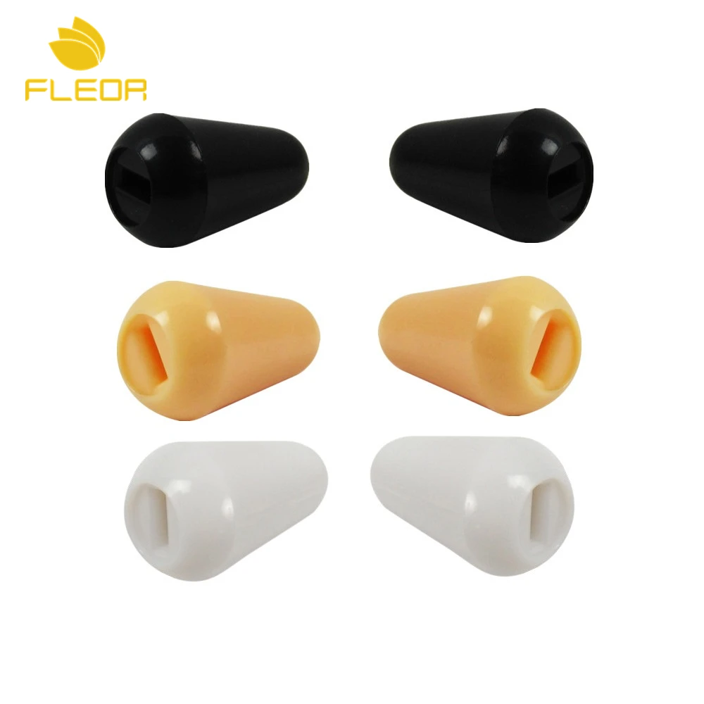 FLEOR 6pcs Plastic Electric Guitar Parts 5 Way Switch Knob Tip Cap Pickup Selector Switch Tips ,Black / White /Yellow
FLEOR 6pcs Plastic Electric Guitar Parts 5 Way Switch Knob Tip Cap Pickup Selector Switch Tips ,Black / White /Yellow
