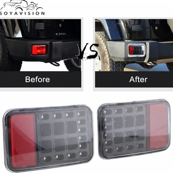 SOYAVISION LED Tail Rear Back Bumper Light Back up Reverse Lights Back Parking Light Brake Light Assembly for Jeep Wrangler JK
SOYAVISION LED Tail Rear Back Bumper Light Back up Reverse Lights Back Parking Light Brake Light Assembly for Jeep Wrangler JK
