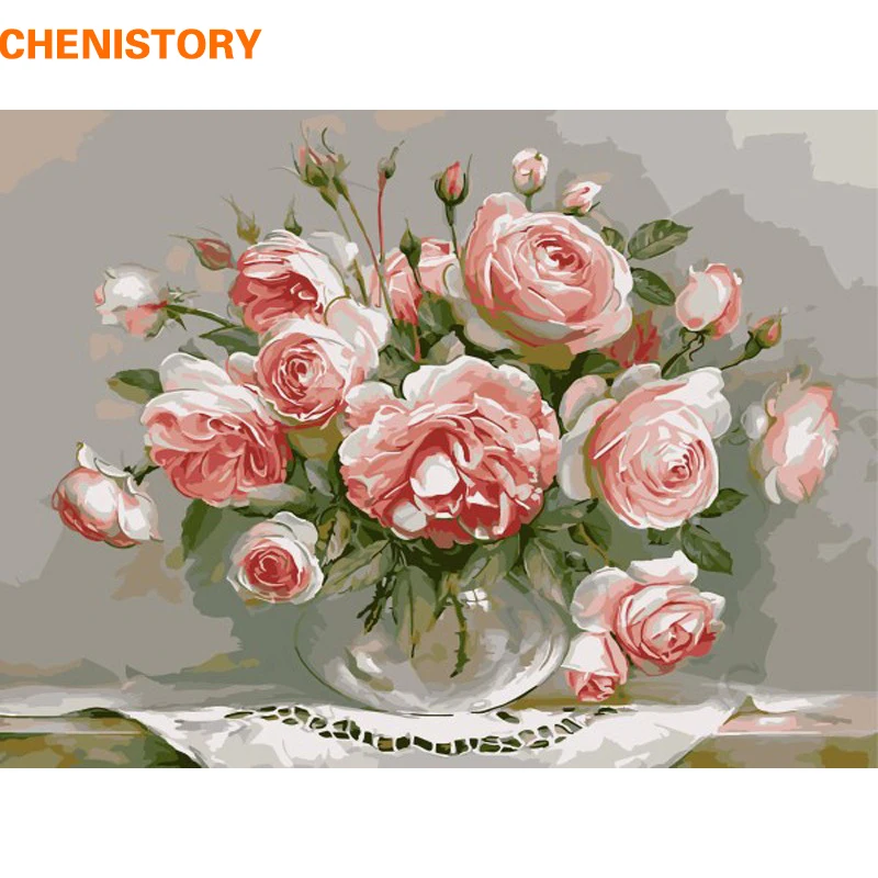 CHENISTORY новая акриловая краска для рисования по номерам набор на холсте Cuadros Decoracion