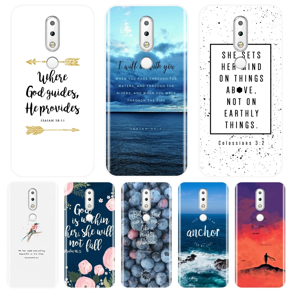 TPU Back Cover For Nokia 2.1 3.1 5.1 6.1 7.1 Bible Verse Quotes Text Soft Silicone Phone Case For Nokia 7.1 6.1 5.1 3.1 2.1 Plus
TPU Back Cover For Nokia 2.1 3.1 5.1 6.1 7.1 Bible Verse Quotes Text Soft Silicone Phone Case For Nokia 7.1 6.1 5.1 3.1 2.1 Plus