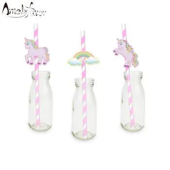 Unicorn Party Rainbow Straw 24PCS Paper Straws Unicorn Birthday Party Festive Supplies Decoration Paper Drinking Straws Holiday
Unicorn Party Rainbow Straw 24PCS Paper Straws Unicorn Birthday Party Festive Supplies Decoration Paper Drinking Straws Holiday