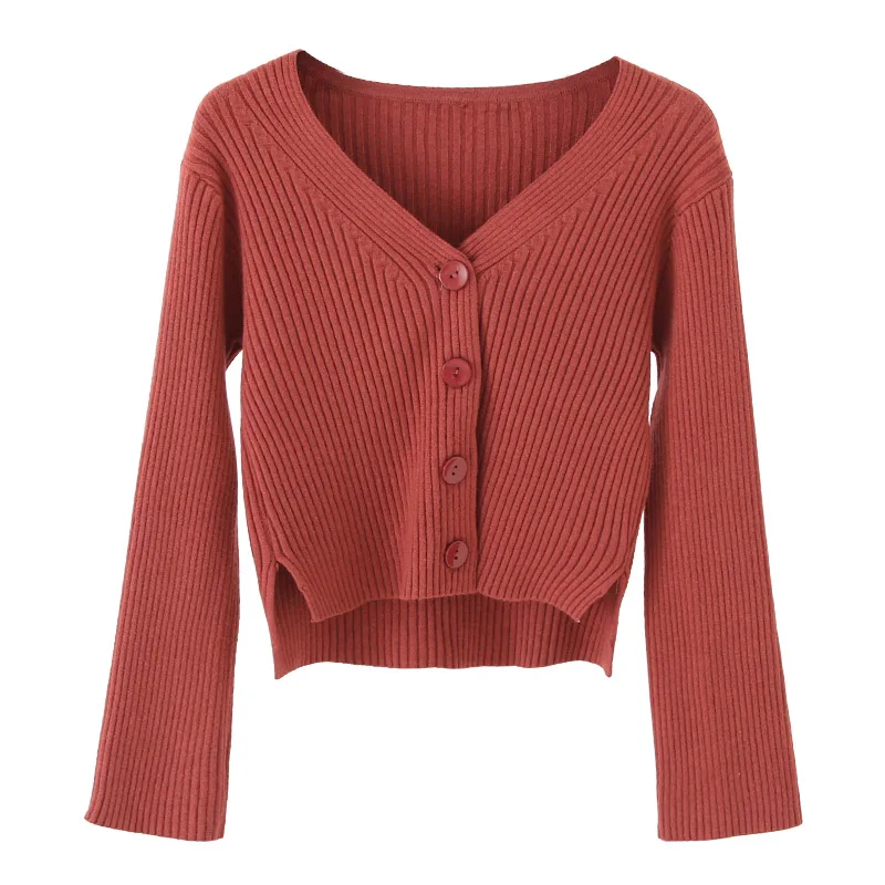Spring Women Tops Solid color Knitted V-Neck Long Sleeve Cardigans Sweaters 2019 new Casual Short Sweaters Coats Female
Spring Women Tops Solid color Knitted V-Neck Long Sleeve Cardigans Sweaters 2019 new Casual Short Sweaters Coats Female