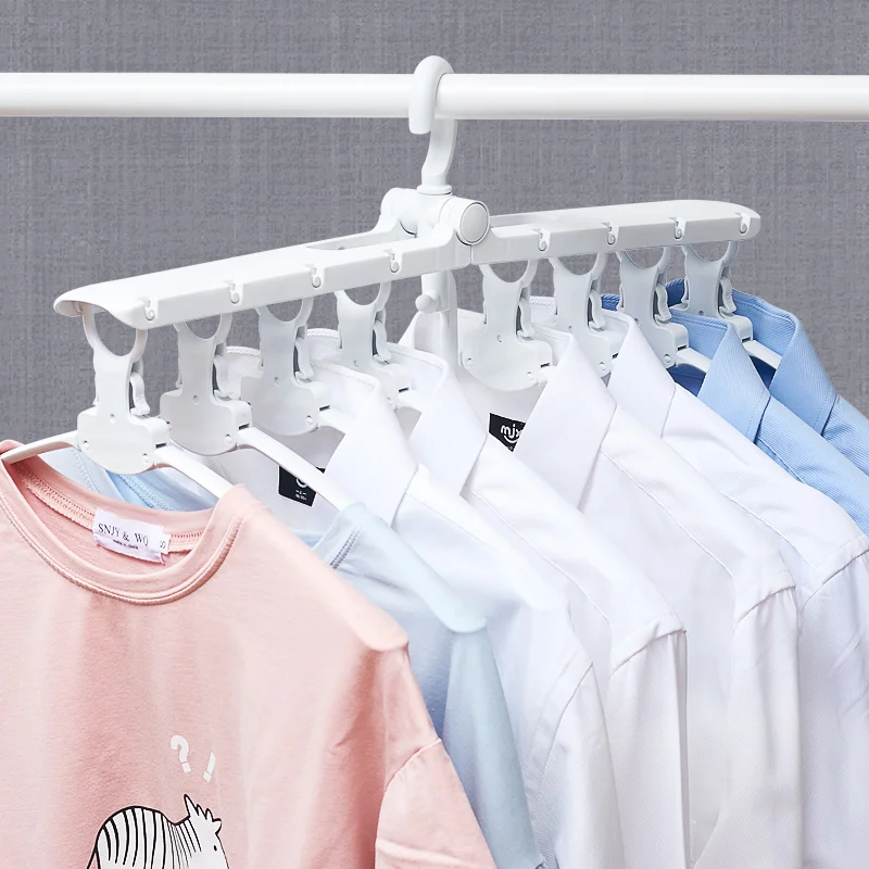 Multi-functional Plastic Foldable Clothes Hanger 8 In 1 Space-saving Wardrobe Hanger Creative Clothes Rack Children Baby Hanger
Multi-functional Plastic Foldable Clothes Hanger 8 In 1 Space-saving Wardrobe Hanger Creative Clothes Rack Children Baby Hanger