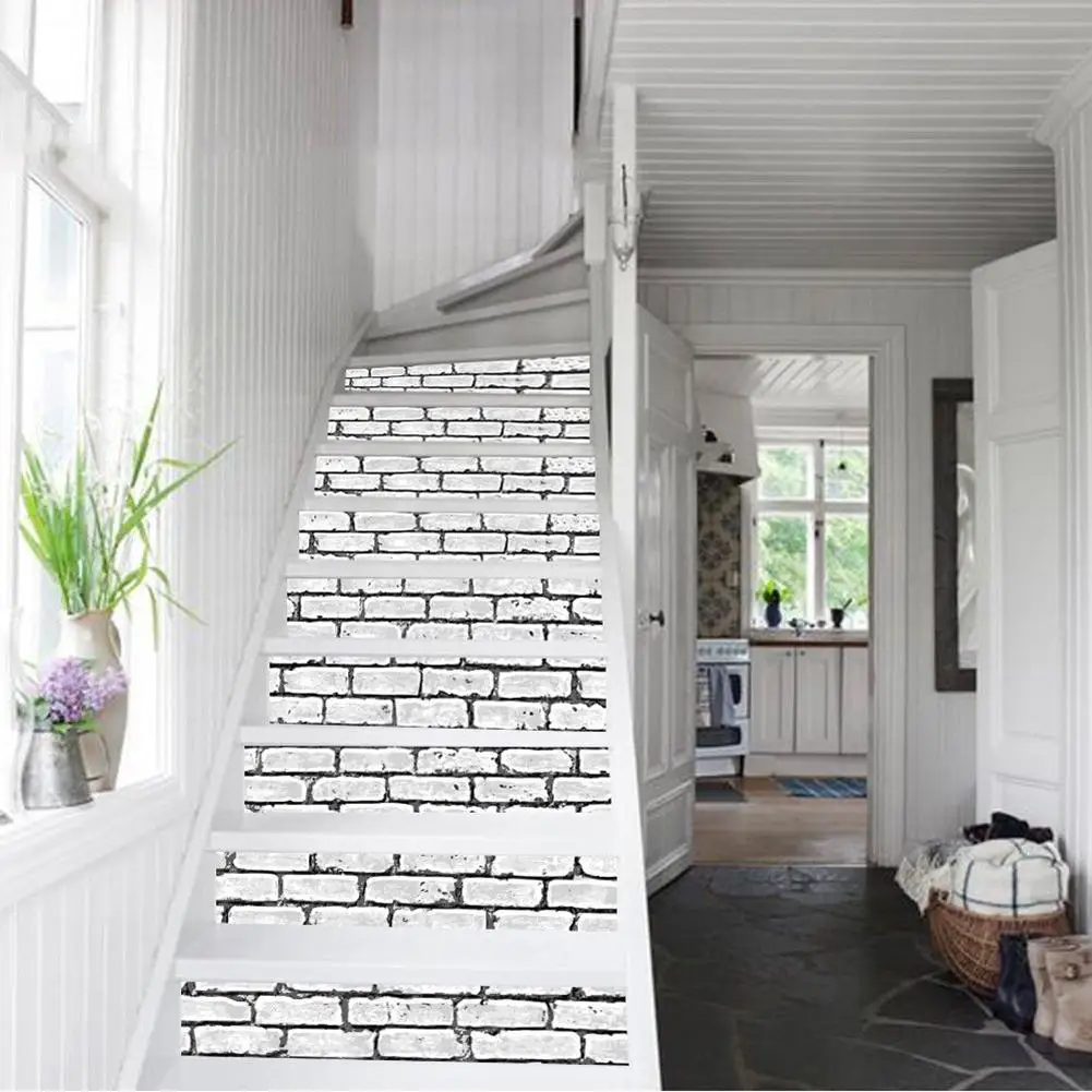 Creative Brick Pattern Stair Riser Stickers DIY Steps Decals Mural Decoration Fashion
Creative Brick Pattern Stair Riser Stickers DIY Steps Decals Mural Decoration Fashion
