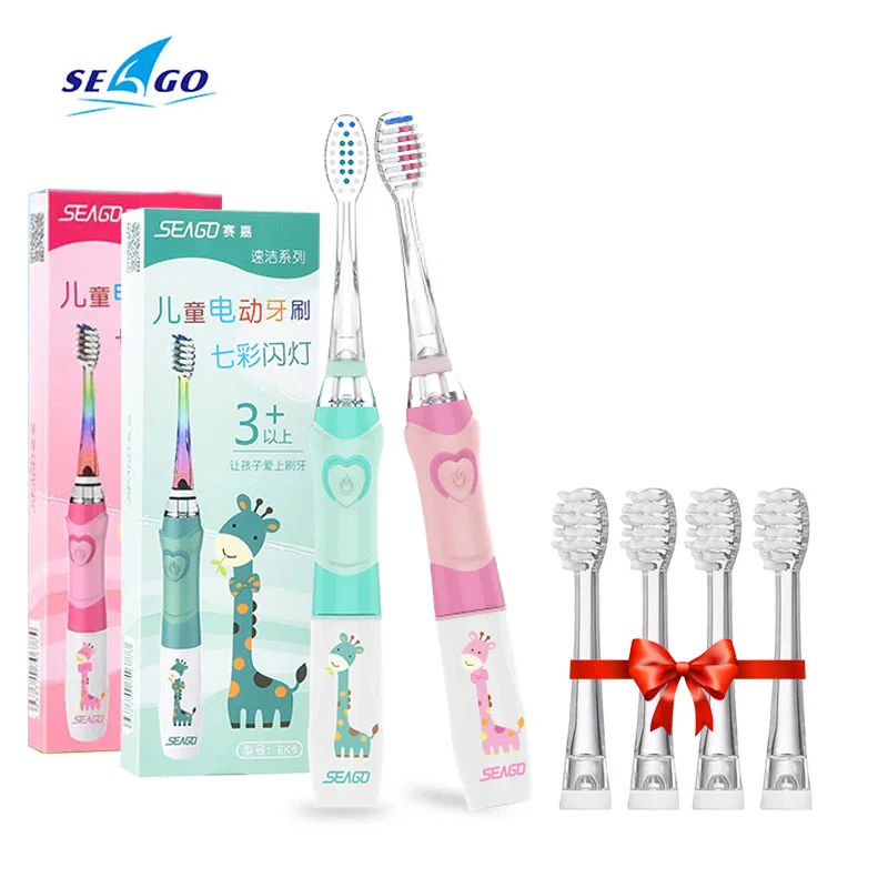 Kid's Electric Toothbrush Powered Battery Smart Timer LED Color Light Tooth Brush Soft Bristle Brush Head Baby Oral Teeth Whiter
Kid's Electric Toothbrush Powered Battery Smart Timer LED Color Light Tooth Brush Soft Bristle Brush Head Baby Oral Teeth Whiter