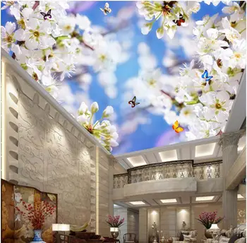Custom photo 3d ceiling murals wall paper Fresh white flowers sky decor painting 3d wall murals wallpaper for walls 3 d
Custom photo 3d ceiling murals wall paper Fresh white flowers sky decor painting 3d wall murals wallpaper for walls 3 d