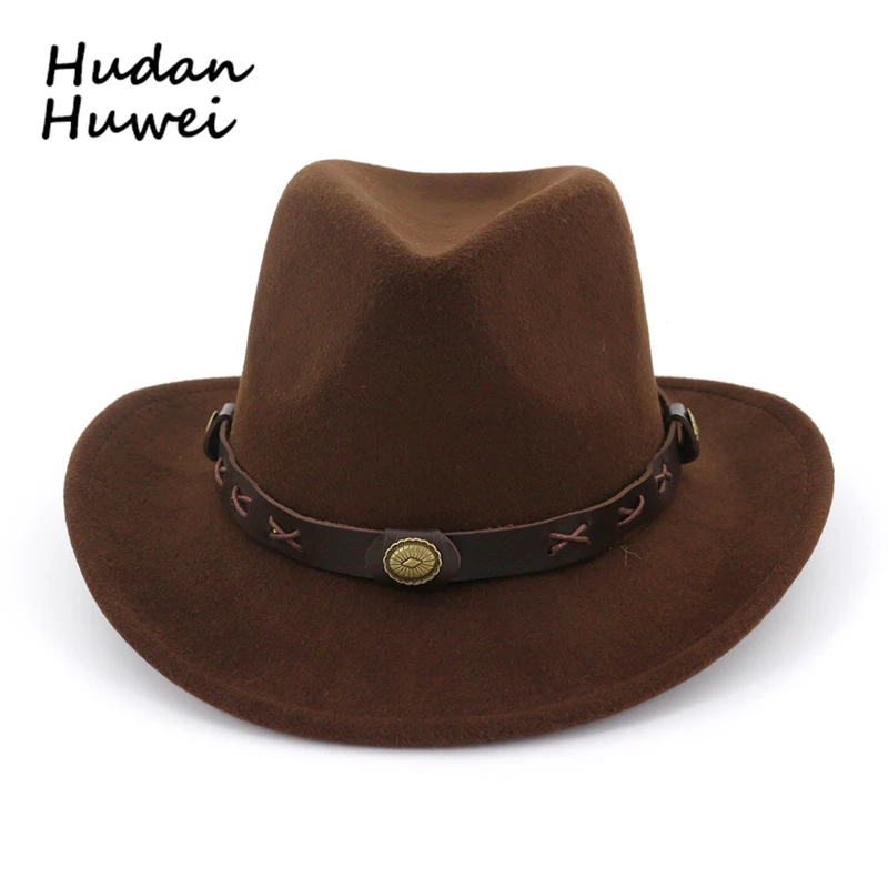 European US Men Women Wool Felt Fedoras with Belt Western Cowboy Formal Hat Wide Brim Trilby Hats Ladies Gentlemen Hat GH-829
European US Men Women Wool Felt Fedoras with Belt Western Cowboy Formal Hat Wide Brim Trilby Hats Ladies Gentlemen Hat GH-829