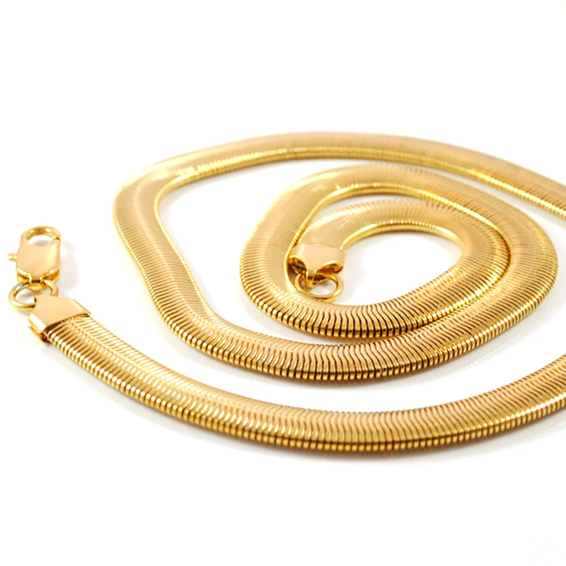 GOKADIMA 50cm,6mm, Stainless Steel Gold Color Flat Snake Necklaces Chain Mens/Womens Jewelry,Wholesale&bijioux WN110
GOKADIMA 50cm,6mm, Stainless Steel Gold Color Flat Snake Necklaces Chain Mens/Womens Jewelry,Wholesale&bijioux WN110