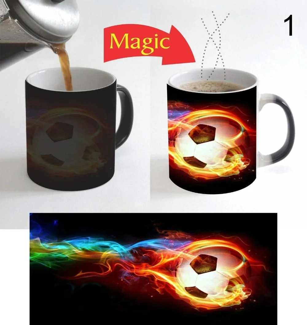 Football on Fire Mugs Heat Changing Color Coffee Mug Heat Transfer Ceramic Tea Art Porcelain Mugs
Football on Fire Mugs Heat Changing Color Coffee Mug Heat Transfer Ceramic Tea Art Porcelain Mugs