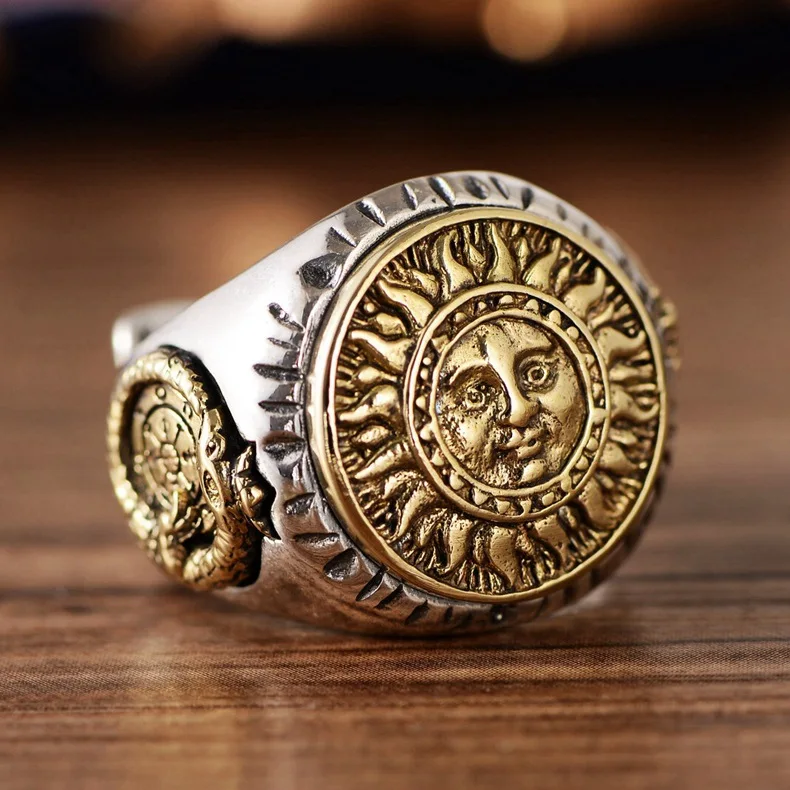 S925 pure silver jewelry, Thai silver, sunflower, smiling face, domineering opening ring, men's money, Seiko trend, retro
S925 pure silver jewelry, Thai silver, sunflower, smiling face, domineering opening ring, men's money, Seiko trend, retro