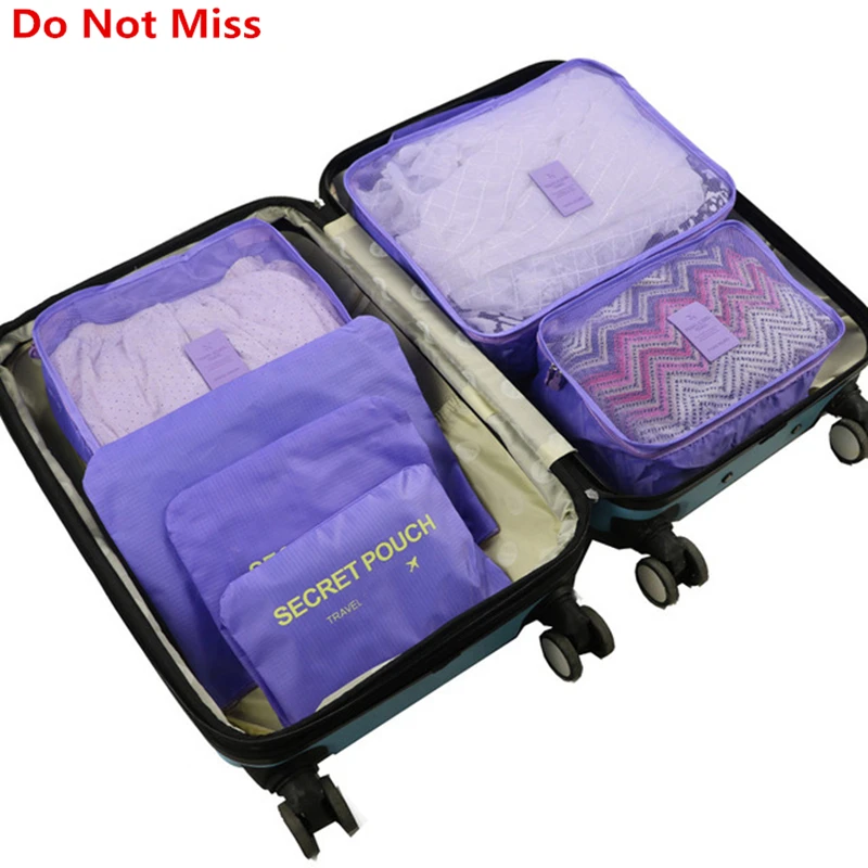 Do Not Miss New Large size 6pcs/Set High Quality luggage Travel Organiser Packing Cube for women Travel Mesh Bag Men Travel Bags
Do Not Miss New Large size 6pcs/Set High Quality luggage Travel Organiser Packing Cube for women Travel Mesh Bag Men Travel Bags