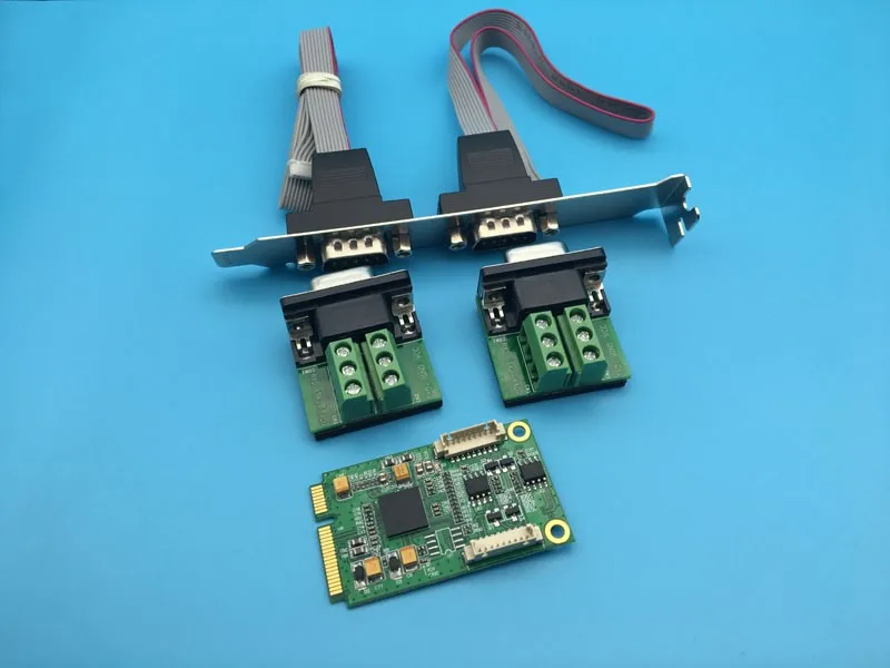 Mini PCI-Express to 2 Port RS422 RS485 Industrial Serial Controller Expansion Card DB9 Pin Mini PCIE Adapter
Mini PCI-Express to 2 Port RS422 RS485 Industrial Serial Controller Expansion Card DB9 Pin Mini PCIE Adapter