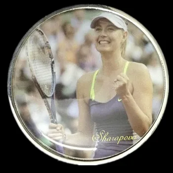 10 pcs The lady of Russia sport tennis player Sharapova championship winner silver plated colored souvenir coin 
10 pcs The lady of Russia sport tennis player Sharapova championship winner silver plated colored souvenir coin