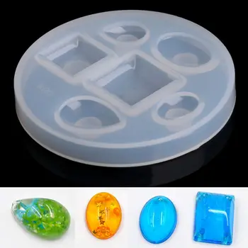 DIY Silica gel Pendant Mold Drops Pendant Resin Casting Mould Craft Making Jewelry(Square oval drop) 
DIY Silica gel Pendant Mold Drops Pendant Resin Casting Mould Craft Making Jewelry(Square oval drop)