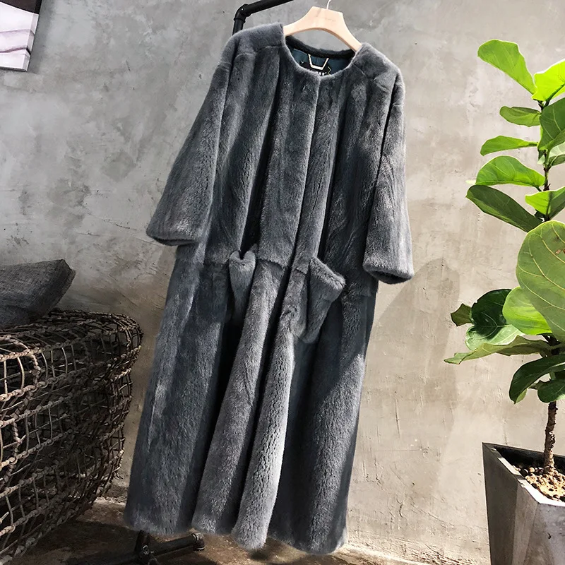 New Haining Mink Fur Female Long-style Imported Velvet Mink Fur Coat Small Female Mink Fur Coat Large Size
New Haining Mink Fur Female Long-style Imported Velvet Mink Fur Coat Small Female Mink Fur Coat Large Size