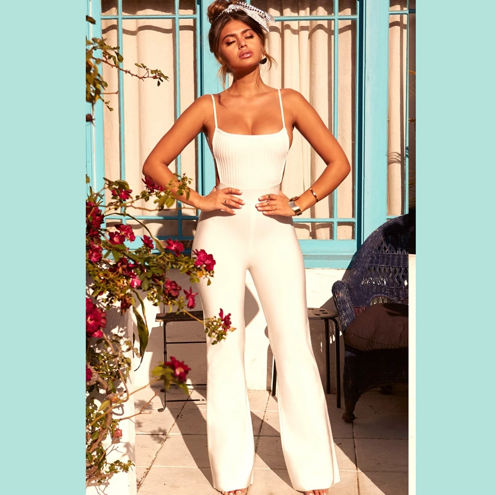Women White Sleeveless Backless Sexy Bandage Jumpsuit 2018 Fashion Celebrity Party Causal Spaghetti Strap Solid Wholesale Club
Women White Sleeveless Backless Sexy Bandage Jumpsuit 2018 Fashion Celebrity Party Causal Spaghetti Strap Solid Wholesale Club