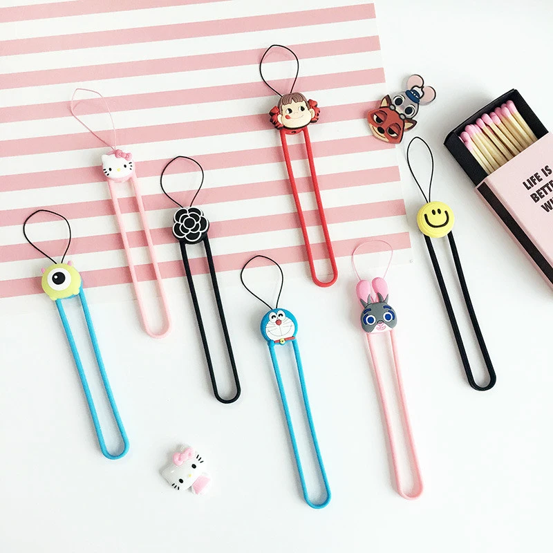 TANZ Cute Cartoon Soft Silicone Wrist Lanyard Mobile Phone Chain Straps Keychain Charm Cords DIY Hang Rope Lanyards
TANZ Cute Cartoon Soft Silicone Wrist Lanyard Mobile Phone Chain Straps Keychain Charm Cords DIY Hang Rope Lanyards