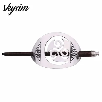 Skyrim 1pc Hollow out Handmade Metal Silver Plated Hair pins Bohemian Geometric Retro Natural Wooden vintage Hair Clip For Women
Skyrim 1pc Hollow out Handmade Metal Silver Plated Hair pins Bohemian Geometric Retro Natural Wooden vintage Hair Clip For Women