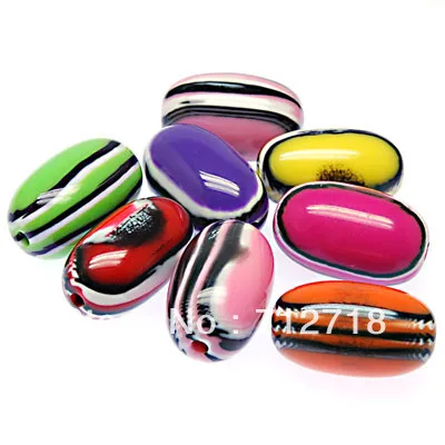 10 Pcs/Lot Random Mixed Color Resin Beads Laminated Stripe Oval Beads 17x28 MM For Diy Jewelry Making
10 Pcs/Lot Random Mixed Color Resin Beads Laminated Stripe Oval Beads 17x28 MM For Diy Jewelry Making