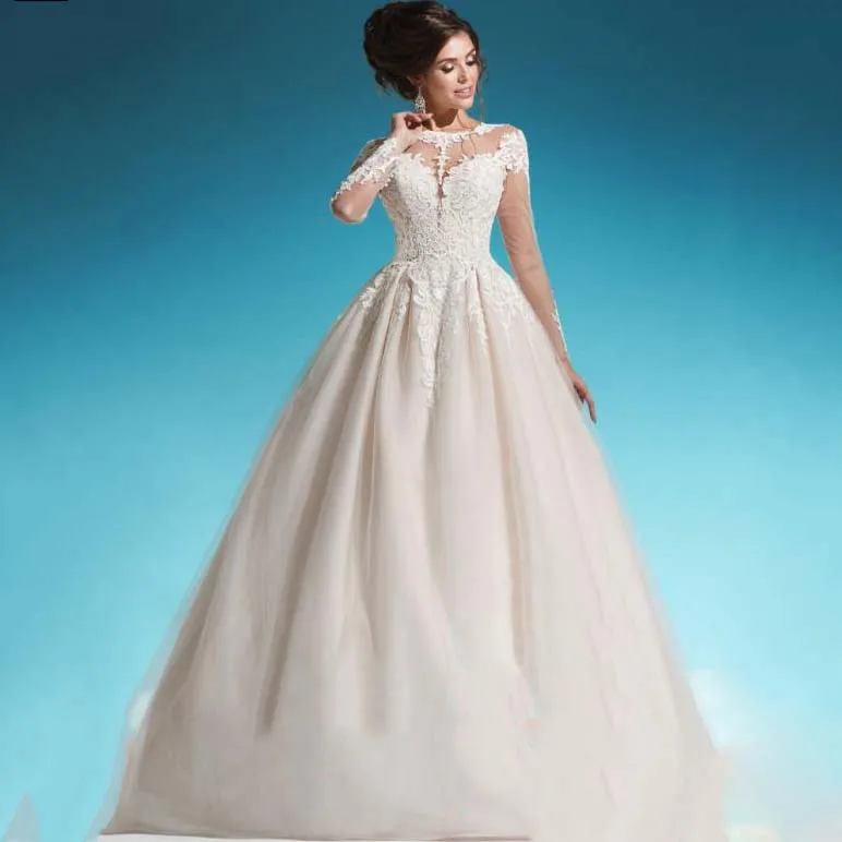Luxury Robe De Mariee Mariage Ball Gown Wedding Dress Long Sleeve Arabic Dubai Lace Appliques Bridal Gowns trouwjurk
Luxury Robe De Mariee Mariage Ball Gown Wedding Dress Long Sleeve Arabic Dubai Lace Appliques Bridal Gowns trouwjurk