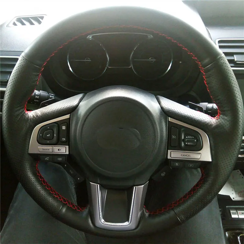 High Quality cowhide Top Layer Leather handmade Sewing Steering wheel covers protect For Subaru Forester/Legacy/Outback/XV
High Quality cowhide Top Layer Leather handmade Sewing Steering wheel covers protect For Subaru Forester/Legacy/Outback/XV