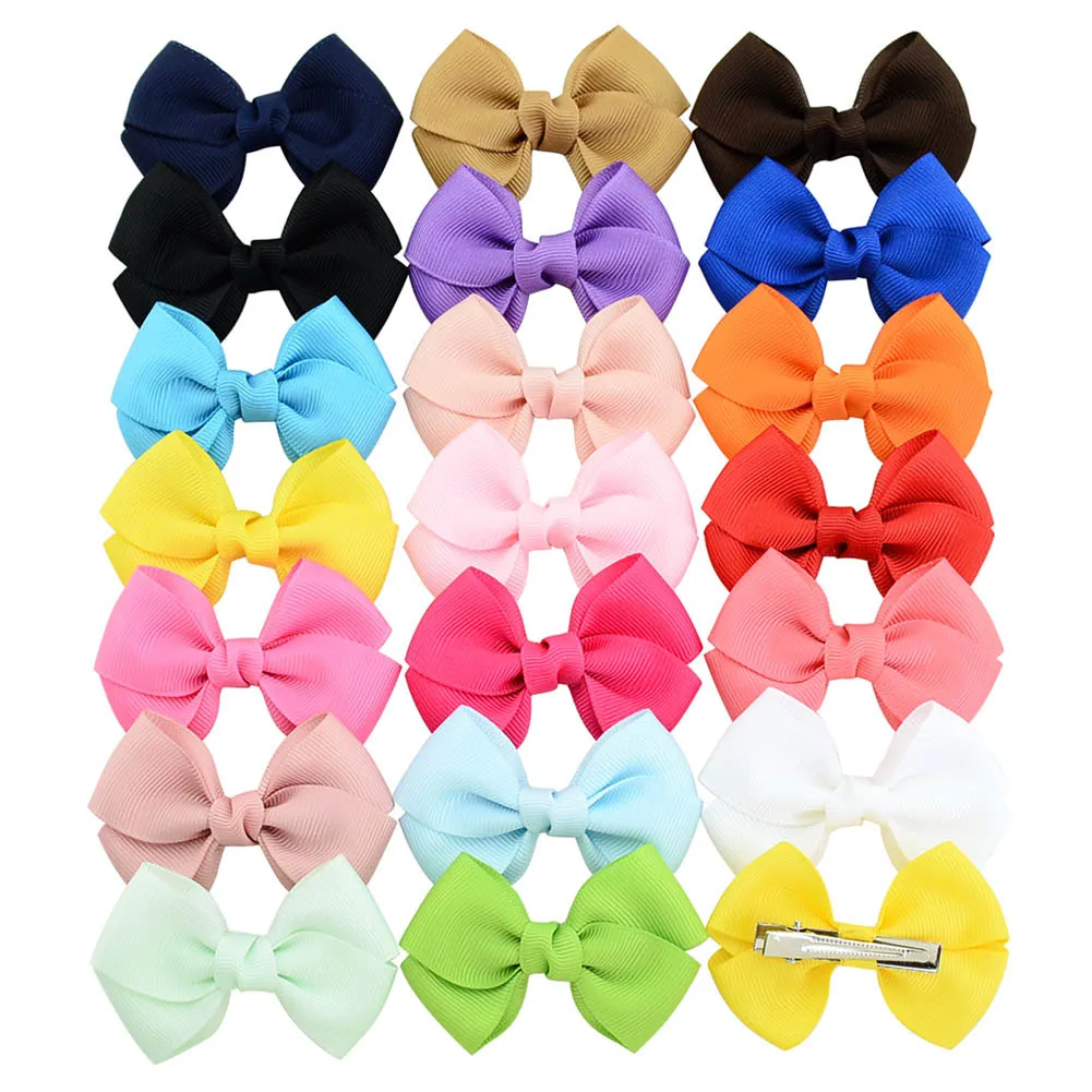 20pieces/set Solid Color Ribbon Girls Hair Bows Clip 3inch Kids Hairpins Hairgrips Fashion Headwear
20pieces/set Solid Color Ribbon Girls Hair Bows Clip 3inch Kids Hairpins Hairgrips Fashion Headwear