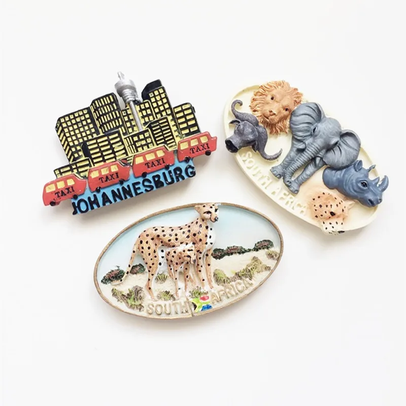 South Africa Kenya Johannesburg Animal 3D Fridge Magnets Tourist Souvenir Refrigerator Magnetic Stickers Home Decoration
South Africa Kenya Johannesburg Animal 3D Fridge Magnets Tourist Souvenir Refrigerator Magnetic Stickers Home Decoration