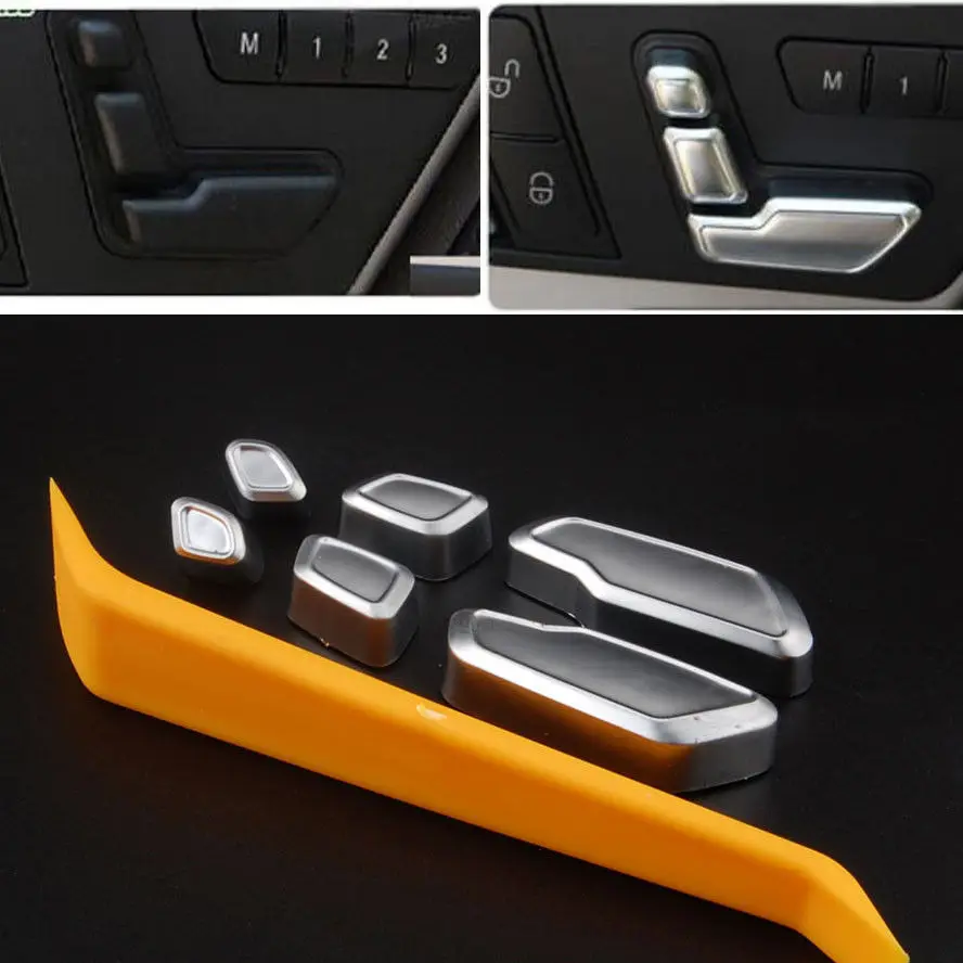 Car-Styling Door Seat Adjust Switch Button Cover Trim Sticker For Mercedes Benz E Class GLK ML GL CLS SLK W212 Car Accessories
Car-Styling Door Seat Adjust Switch Button Cover Trim Sticker For Mercedes Benz E Class GLK ML GL CLS SLK W212 Car Accessories