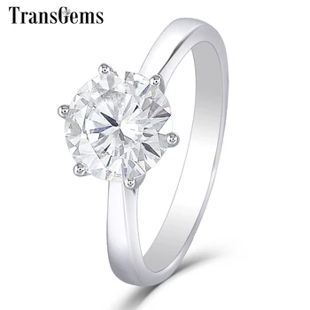 Transgems 14K 585 White Gold Moissanite Diamond Engagement Ring for Women Fine Jewelry Center 2ct F Color Moissanite Ring
Transgems 14K 585 White Gold Moissanite Diamond Engagement Ring for Women Fine Jewelry Center 2ct F Color Moissanite Ring
