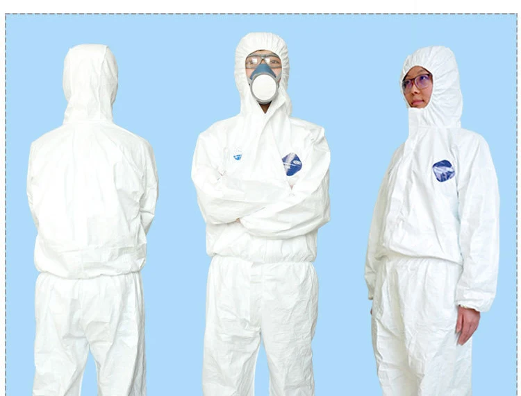 Tyvek for DUPONT Protective Clothing Disposable Coveralls Antistatic Chemical Work Clothes Dustproof Anti-splash Safety Workwear (10)