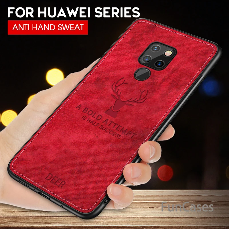 Shockproof Deer Cloth Cases For Huawei Mate 20 Lite P20 Pro P10 P Smart Plus Nova 3i Ultra thin Cover Honor 8X Max 10 | Мобильные