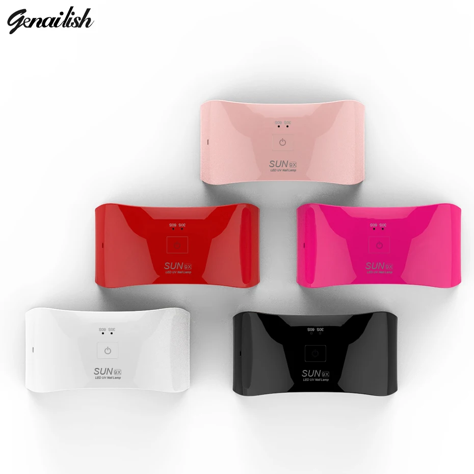 Genailish Sun9X USB 24W Nail Lamp UV Lamp Nail Dryer for UV Gel LED Gel Nail Polish Machine USE Charge Nail Art Tools 12 LEDS
Genailish Sun9X USB 24W Nail Lamp UV Lamp Nail Dryer for UV Gel LED Gel Nail Polish Machine USE Charge Nail Art Tools 12 LEDS