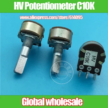 6pcs HV 148-type Double Rotary Potentiometer C10K / Knurling Shaft Optional Handle Length 20MMF 25MMF
6pcs HV 148-type Double Rotary Potentiometer C10K / Knurling Shaft Optional Handle Length 20MMF 25MMF