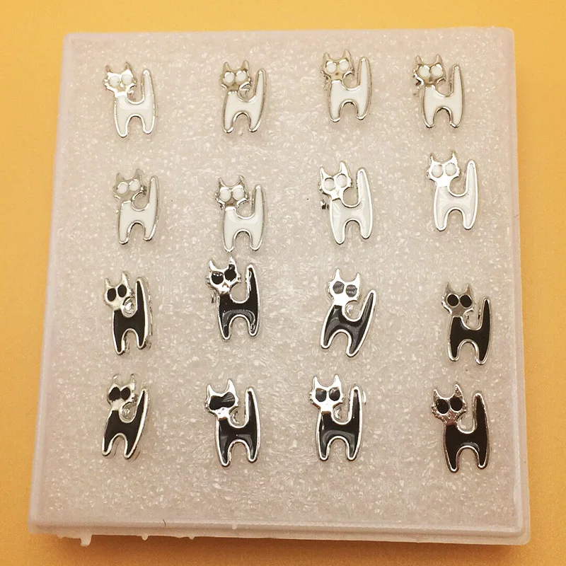 Dream-it-possible set /8pair Fashion jewelry Lovely Korean Plastic Needle Anti Allergic Cat Stud Earrings For Women Girls Gift
Dream-it-possible set /8pair Fashion jewelry Lovely Korean Plastic Needle Anti Allergic Cat Stud Earrings For Women Girls Gift