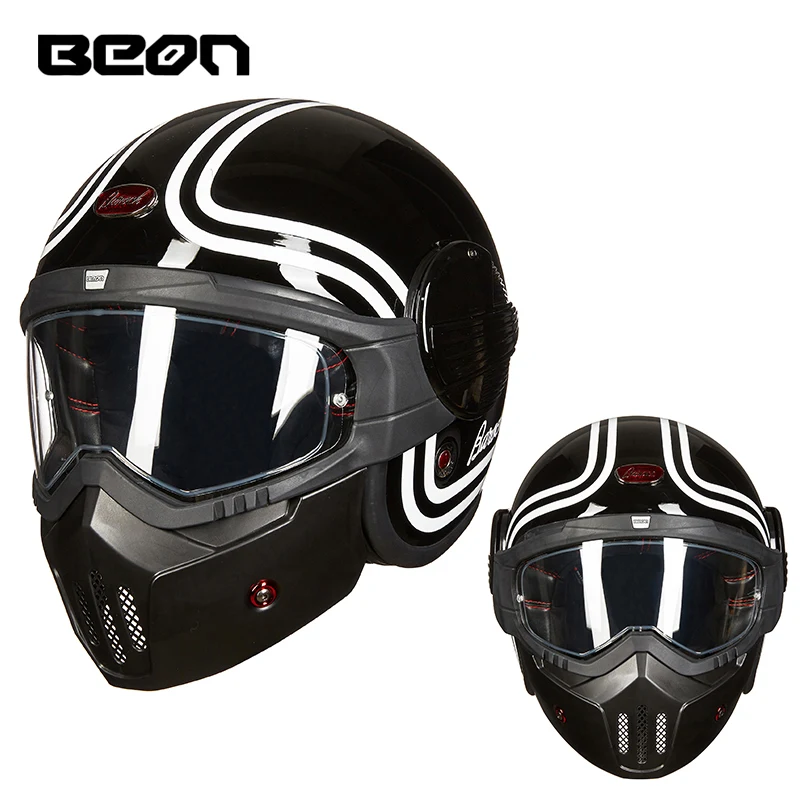 BEON latest 3/4 retro motorcycle helmet modular flip helmet capacete motocross full face racing helmet casco moto
BEON latest 3/4 retro motorcycle helmet modular flip helmet capacete motocross full face racing helmet casco moto
