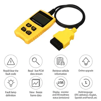 OBDII Auto Diagnostic Scanner Engine Fault Code Reader Diagnosis Scan DTC Automotive Load Battery Engine Fault Lamp Analyzer 12V
OBDII Auto Diagnostic Scanner Engine Fault Code Reader Diagnosis Scan DTC Automotive Load Battery Engine Fault Lamp Analyzer 12V