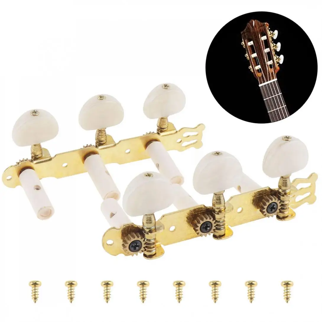 1pair Gold Simulation Pearl Semicircle Buttons Machine Heads Plated Classical Folk Guitar Tuning Pegs
1pair Gold Simulation Pearl Semicircle Buttons Machine Heads Plated Classical Folk Guitar Tuning Pegs