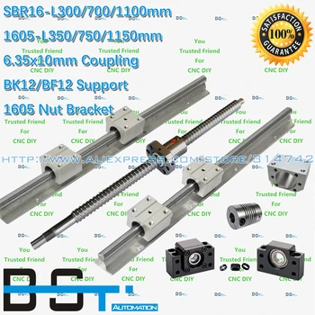 3 Lead screws 1605 -L350/750/1150mm ballscrew +3set SBR16 -L300/700/1000mm Guide rail support + BK12 BF12 support +3pcs Coupling
3 Lead screws 1605 -L350/750/1150mm ballscrew +3set SBR16 -L300/700/1000mm Guide rail support + BK12 BF12 support +3pcs Coupling